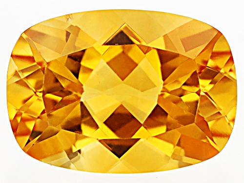 Photo of Yellow Citrine 14x10mm Cushion Faceted cut Gemstone 5ct