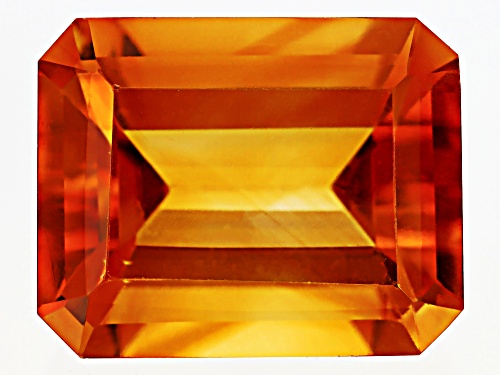 Photo of Yellow Citrine 10x8mm Octagon Faceted cut Gemstone 3CT