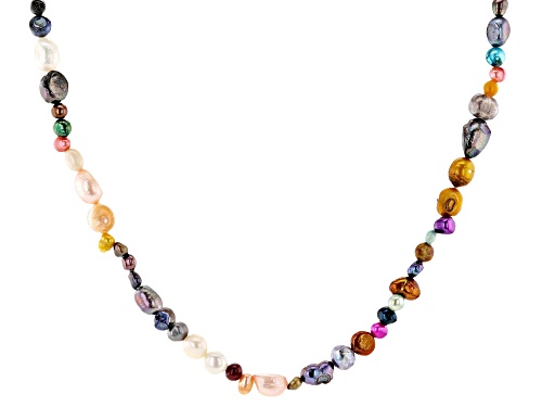 Photo of Multi-Color Freshwater Pearl Endless Strand Necklace 425.60Ctw - Size 62