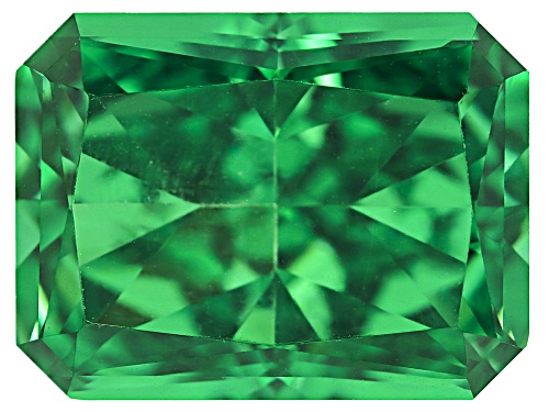 Green Cubic Zirconia 16x12mm Emarald Radiant Cut Gemstone 25.00Ct
