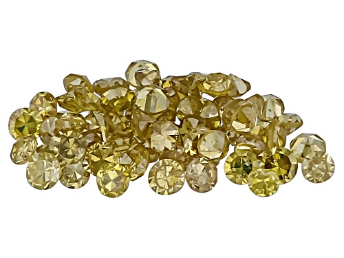 Photo of Yellow Diamond 0.80mm-1mm Round Single Cut Gemstone Parcel 0.30Ctw