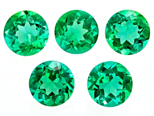 Photo of Lab Grown Emerald Loose Gemstone Set Of 5, 1CTW  Minimum