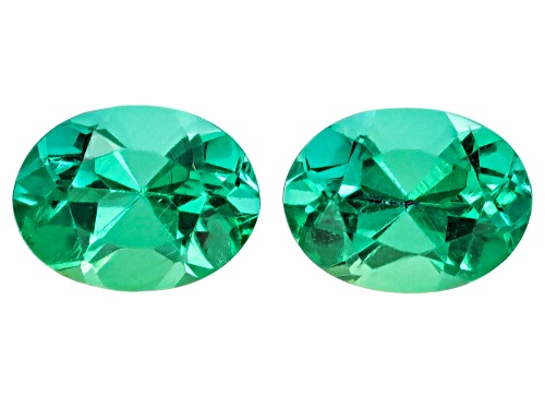 Photo of Lab Grown Emerald Loose Gemstone Match Pair, 0.30 CTW Minimum