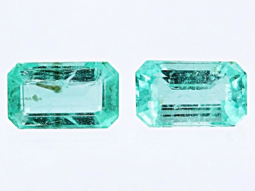 Photo of Emerald Loose Gemstone Match Pair, 0.40CTW Minimum