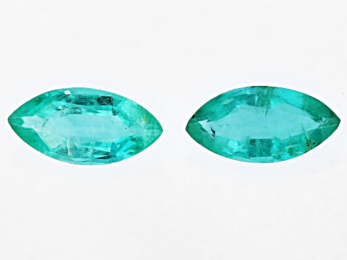Photo of Emerald Loose Gemstone Match Pair, 0.30CTW Minimum