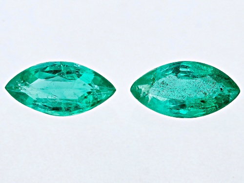 Photo of Emerald Loose Gemstone Match Pair, 0.60CTW Minimum