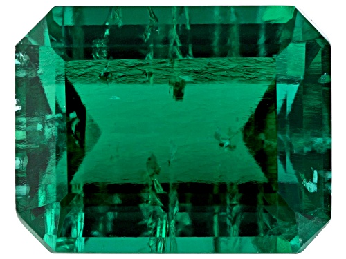 Photo of Lab Created Emerald Loose Gemstone Octagon 9x7mm Single, 2CTW Minimum