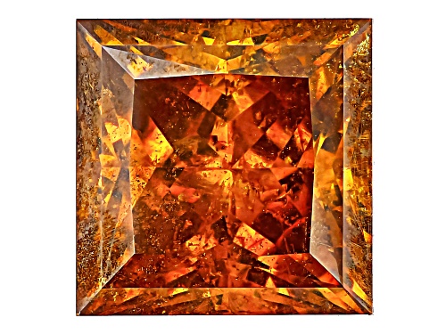 Orange Sphalerite 7.50mm Square Princess Cut Gemstone 3ct