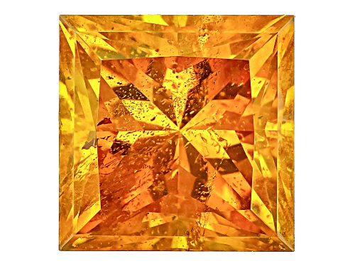 Photo of Orange Sphalerite 8.30mm Square Princess Cut Gemstone 4.40ct