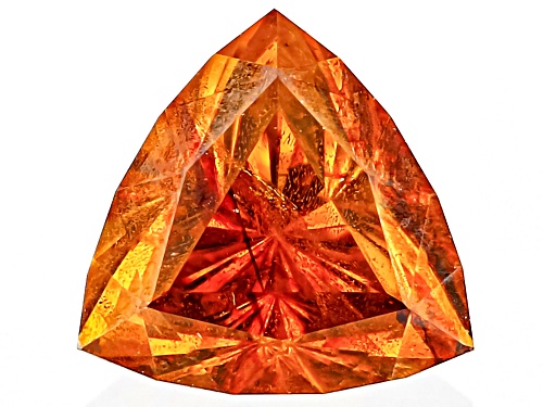 Photo of Orange Sphalerite 4.5mm Trillion Faceted Cut Gemstone 0.40ct