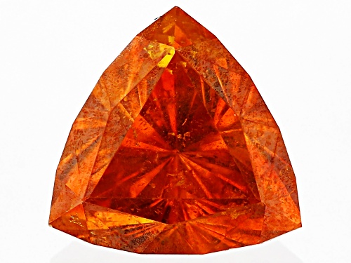 Orange Sphalerite 5.5mm Trillion Faceted Cut Gemstone 0.80ct