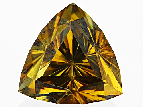 Photo of Olive Sphalerite 5.5mm Trillion Faceted Cut Gemstone 0.80ct
