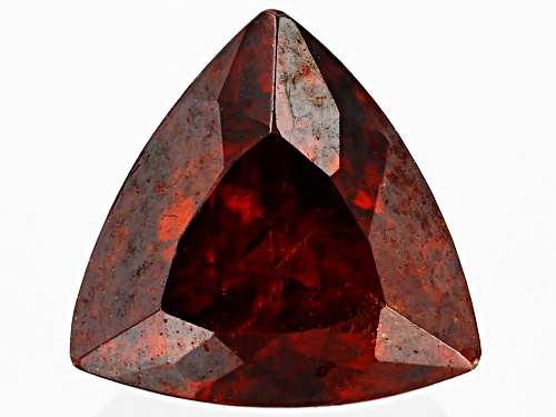 Photo of Red Sphalerite 6mm Trillion Faceted Cut Gemstone 0.95ct