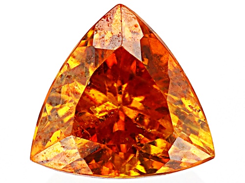 Photo of Orange Sphalerite 6mm Trillion Faceted Cut Gemstone 0.75ct