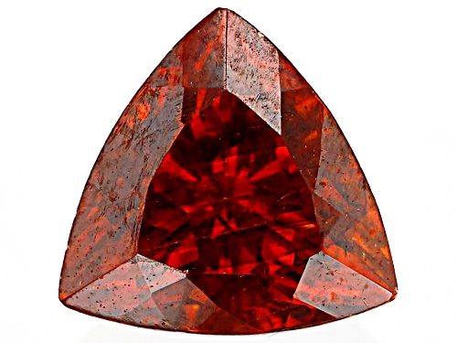 Photo of Red Sphalerite 6mm Trillion Faceted Cut Gemstone 1ct