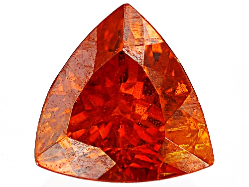 Orange Sphalerite 6mm Trillion Faceted Cut Gemstone 0.75ct