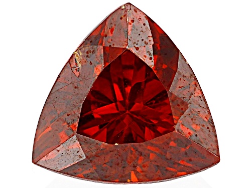 Photo of Red Sphalerite 7mm Trillion Faceted Cut Gemstone 1.25ct