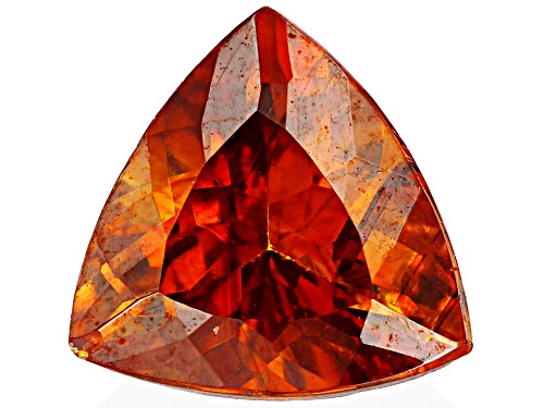 Orange Sphalerite 7mm Trillion Faceted Cut Gemstone 1.25ct