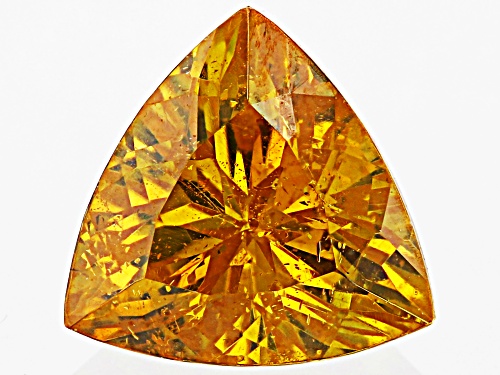Photo of Orange Sphalerite 7mm Trillion Faceted Cut Gemstone 1.5ct