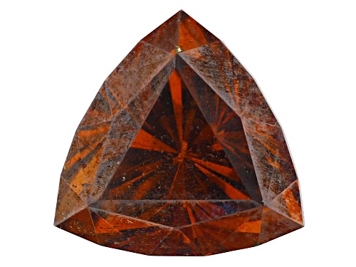 Photo of Red Sphalerite 7mm Trillion Faceted Cut Gemstone 1.5ct