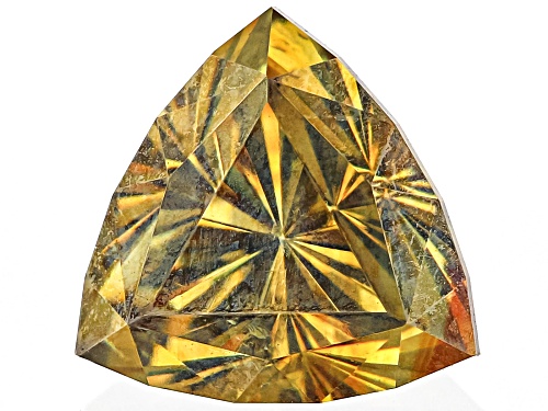 Photo of Olive Sphalerite 7mm Trillion Faceted Cut Gemstone 1.5ct
