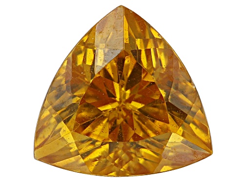 Yellow Sphalerite 7mm Trillion Faceted Cut Gemstone 1.5ct