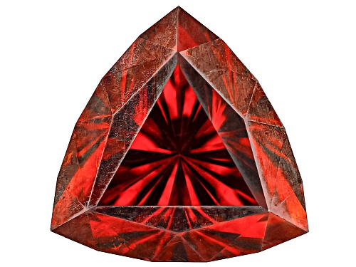 Red Sphalerite 9mm Trillion Faceted Cut Gemstone 3.20ct