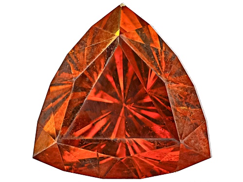 Orange Sphalerite 9mm Trillion Faceted Cut Gemstone 3.25ct