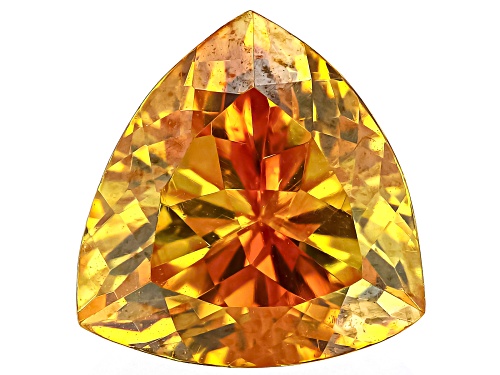 Photo of Multi Color Sphalerite 9mm Trillion Faceted Cut Gemstone 3.25ct