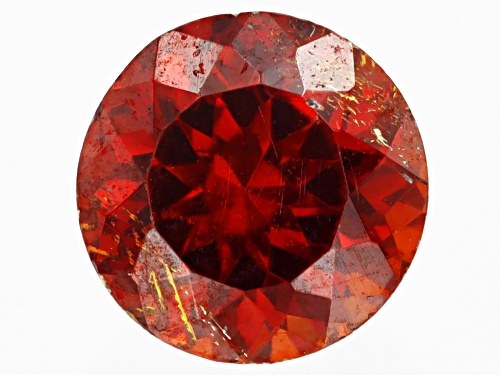 Photo of Red Sphalerite 4.8mm Round Fancy Cut Gemstone 0.50ct