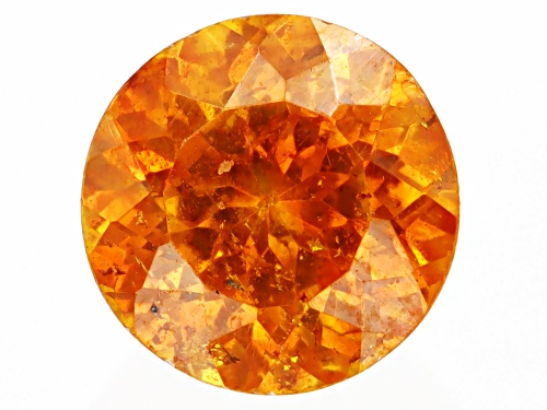 Photo of Orange Sphalerite 4.8mm Round Fancy Cut Gemstone 0.50ct