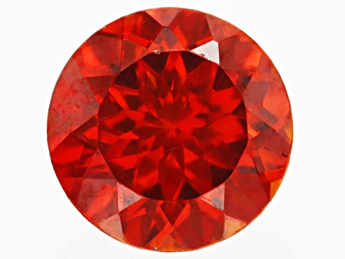 Photo of Red Sphalerite 5mm Round Fancy Cut Gemstone 0.40ct