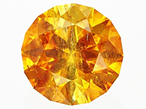 Photo of Orange Sphalerite 5.5mm Round Fancy Cut Gemstone 0.70ct