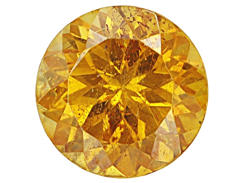 Yellow Sphalerite 6mm Round Fancy Cut Gemstone 1ct