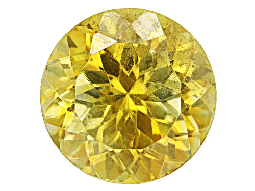 Photo of Yellow Sphalerite 6mm Round Fancy Cut Gemstone 1ct
