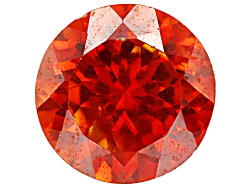Photo of Red Sphalerite 6mm Round Fancy Cut Gemstone 1ct