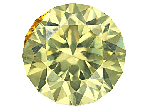 Photo of Yellow Sphalerite 6.5mm Round Fancy Cut Gemstone 1.50ct