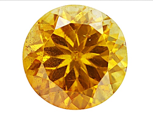 Photo of Yellow Sphalerite 7mm Round Fancy Cut Gemstone 1.50ct