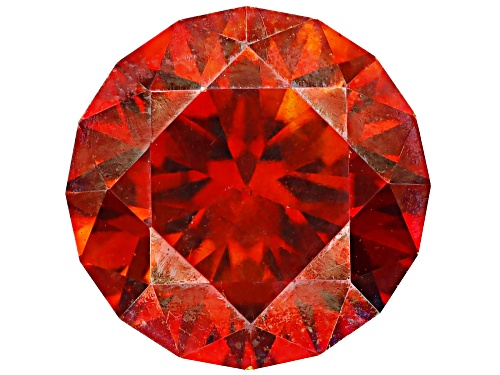 Red Sphalerite 7.5mm Round Fancy Cut Gemstone 2.50ct