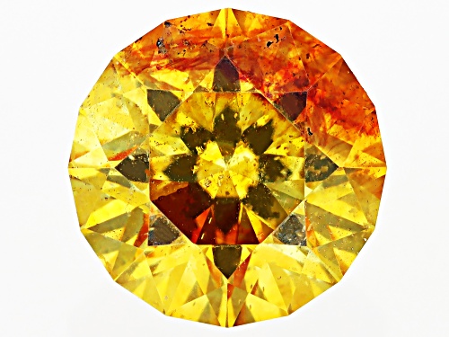 Photo of Yellow Sphalerite 8.5mm Round Fancy Cut Gemstone 3ct