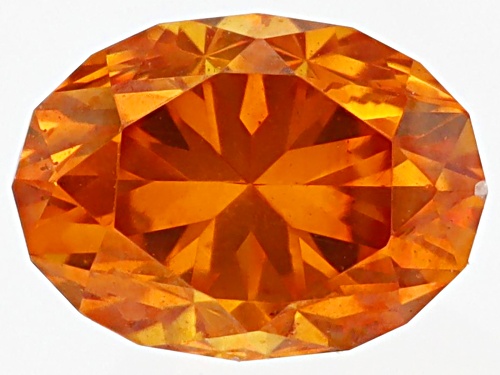 Photo of Orange Sphalerite 5X3.5mm Oval Fancy Cut Gemstone 0.40ct