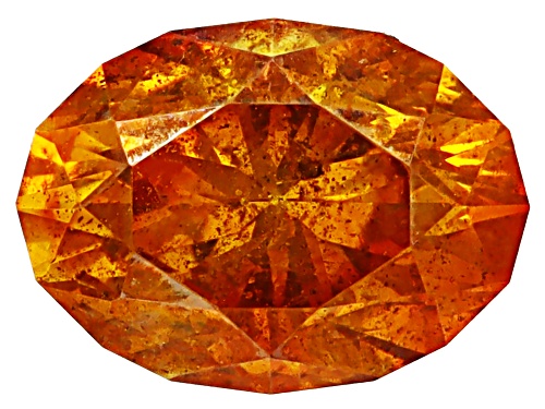 Photo of Orange Sphalerite 5.5X4mm Oval Fancy Cut Gemstone 0.60ct