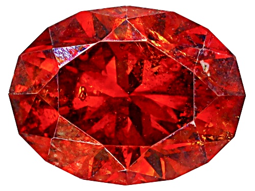 Red Sphalerite 6.5x5mm Oval Fancy Cut Gemstone 0.80ct