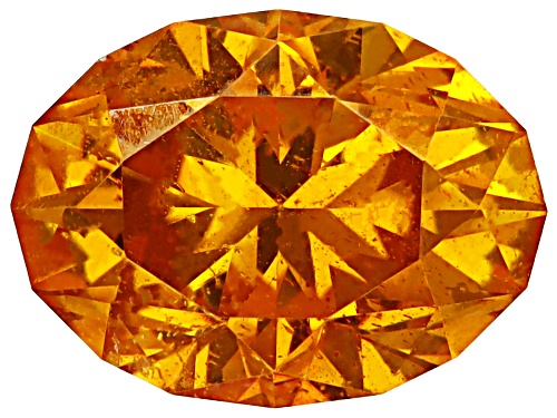 Orange Sphalerite 6.5x5mm Oval Fancy Cut Gemstone 0.95ct