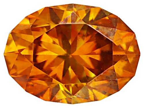 Photo of Orange Sphalerite 8.5X6.5mm Oval Fancy Cut Gemstone 2CT