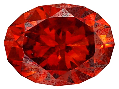 Red Sphalerite 7x5.5mm Oval Fancy Cut Gemstone 1ct