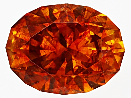 Photo of Orange Sphalerite 7.5x5.5mm Oval Fancy Cut Gemstone 1.25ct