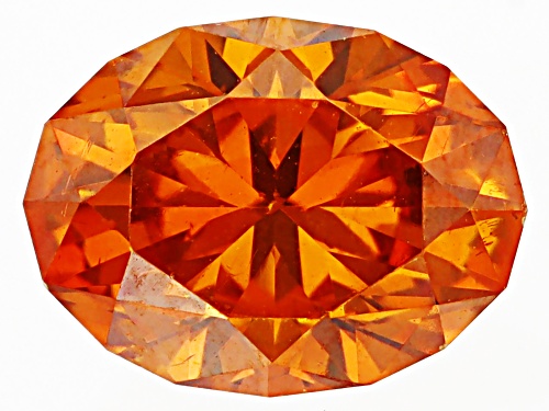 Photo of Orange Sphalerite 7.5x5.5mm Oval Fancy Cut Gemstone 1.25ct