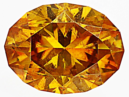 Orange Sphalerite 7.5x5.5mm Oval Fancy Cut Gemstone 1.25ct