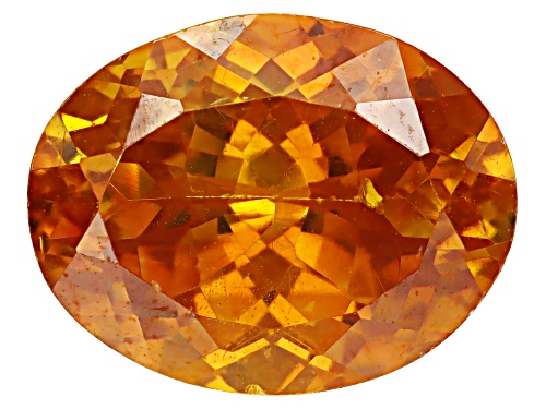 Orange Sphalerite 9X7mm Oval Faceted Cut Gemstone 2.50CT